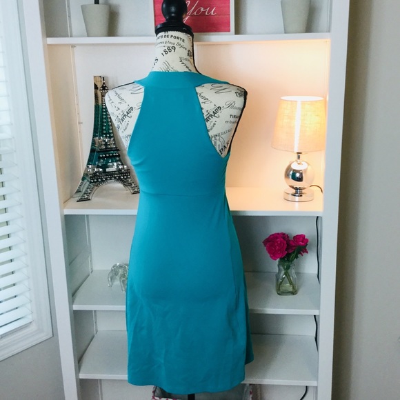 Susana Monaco Teal Summer Dress - Picture 3 of 5